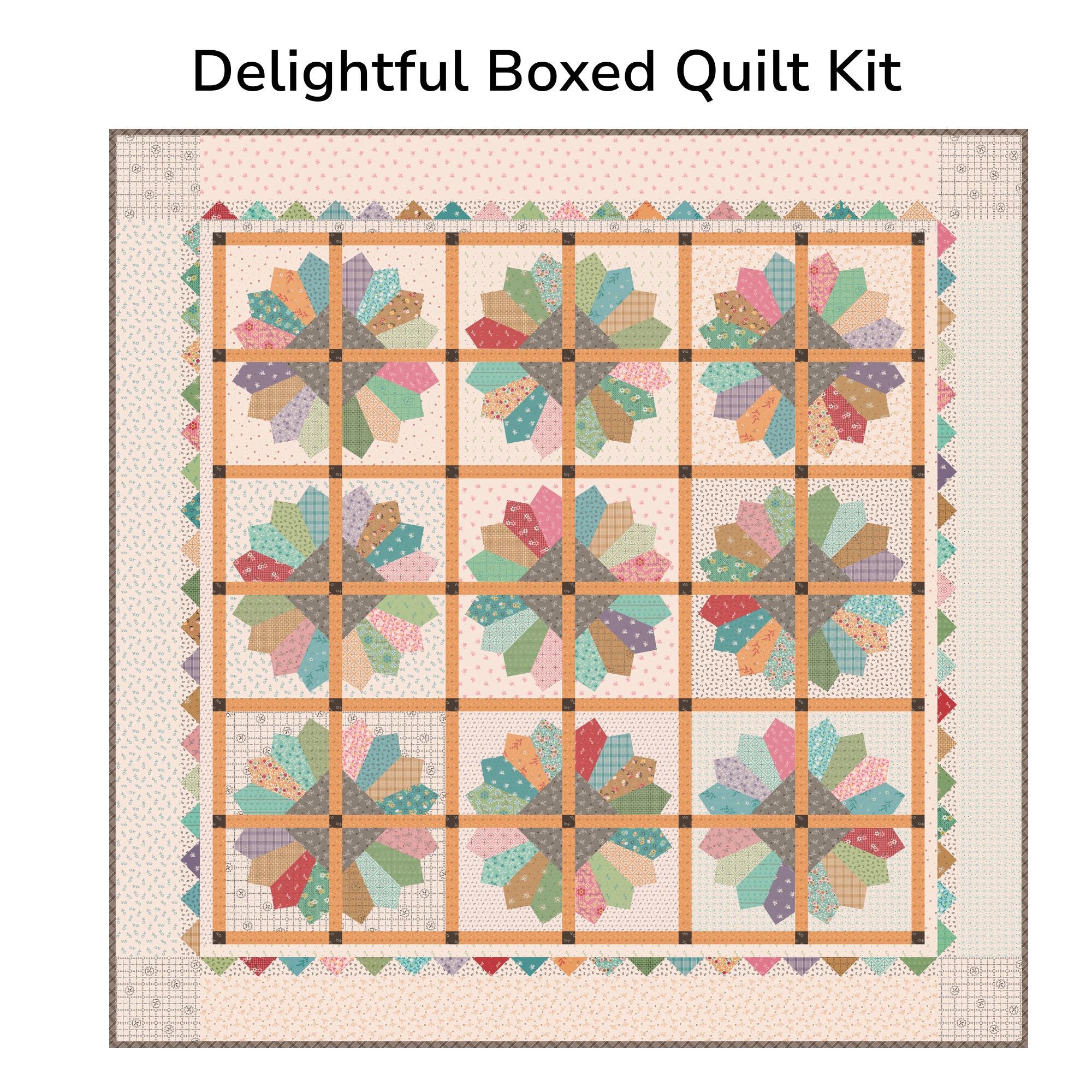 Delightful Quilt Kit Boxed With Gentler Times by Lori Holt of Bee in My Bonnet | KT-16470