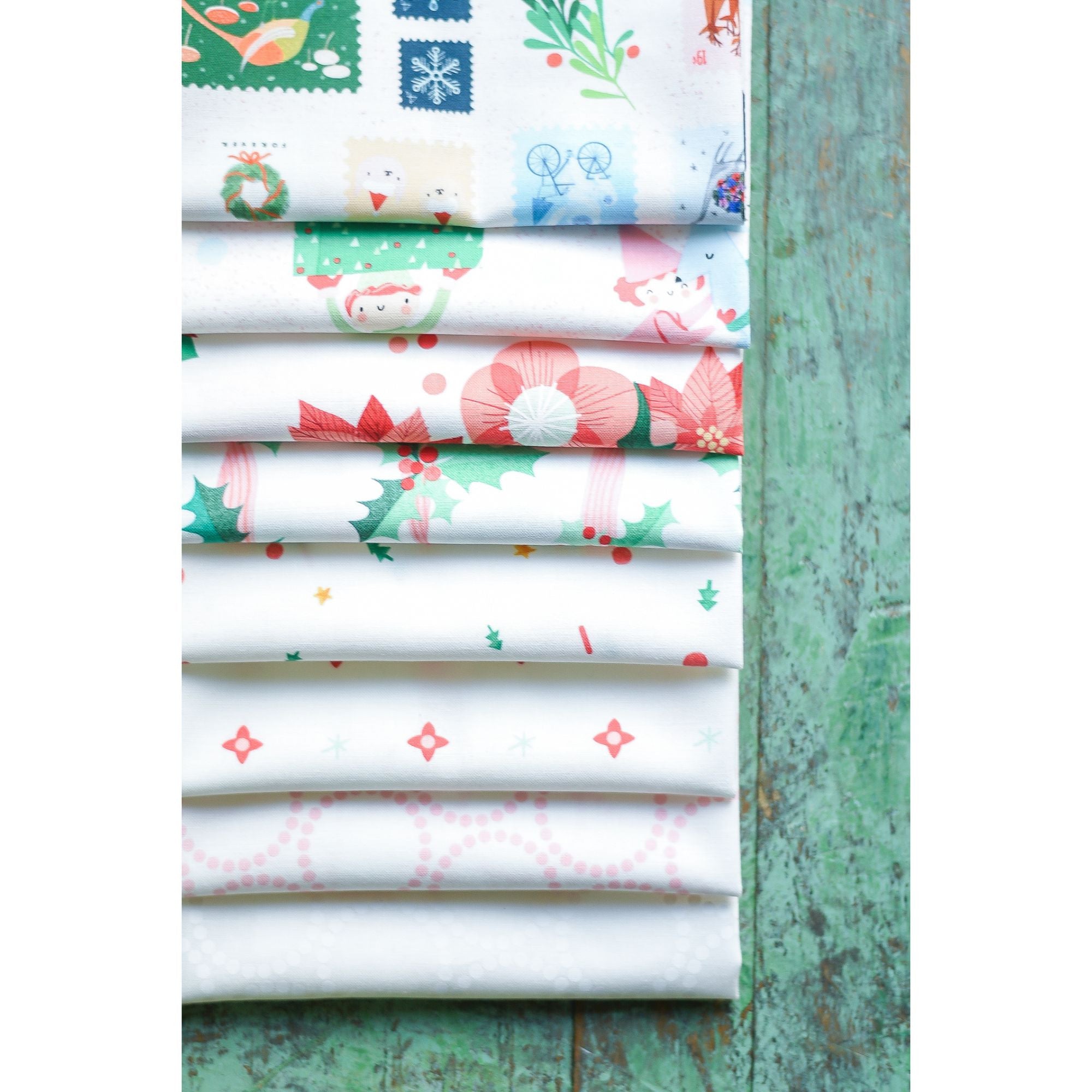Tiny Christmas Jelly Roll by Lizzy House for Moda Fabrics | 40 Precut 2.5" Strips