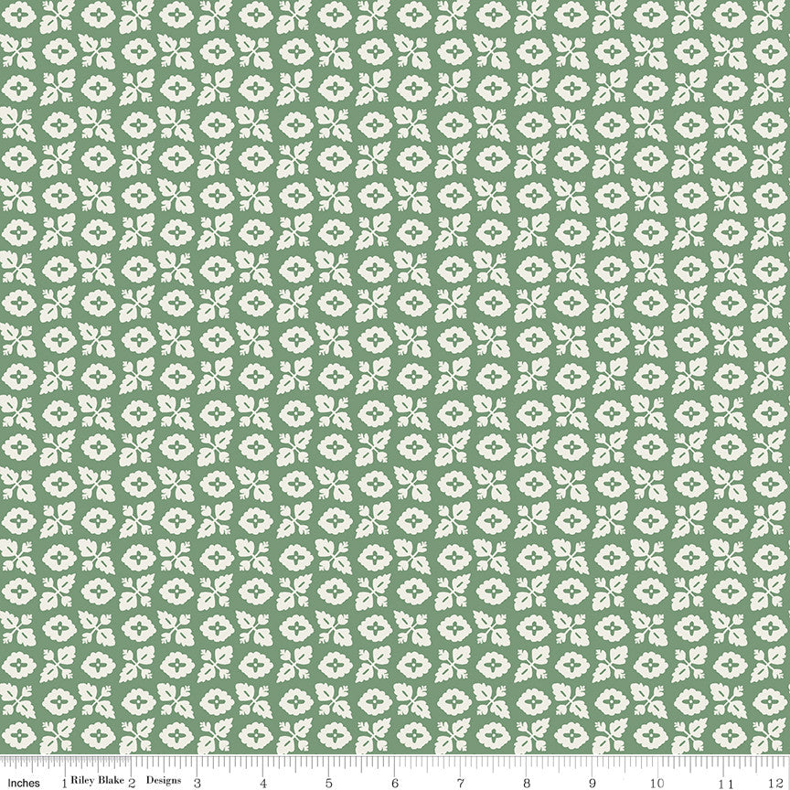 Ivy Reese Garden Green Yardage by Deena Rutter for Riley Blake Designs | C16602-GREEN