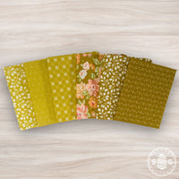 Portofino Custom Fat Quarter Bundle Pineapple Citron by Fig Tree & Co for Moda Fabrics | 6 Fat Quarters