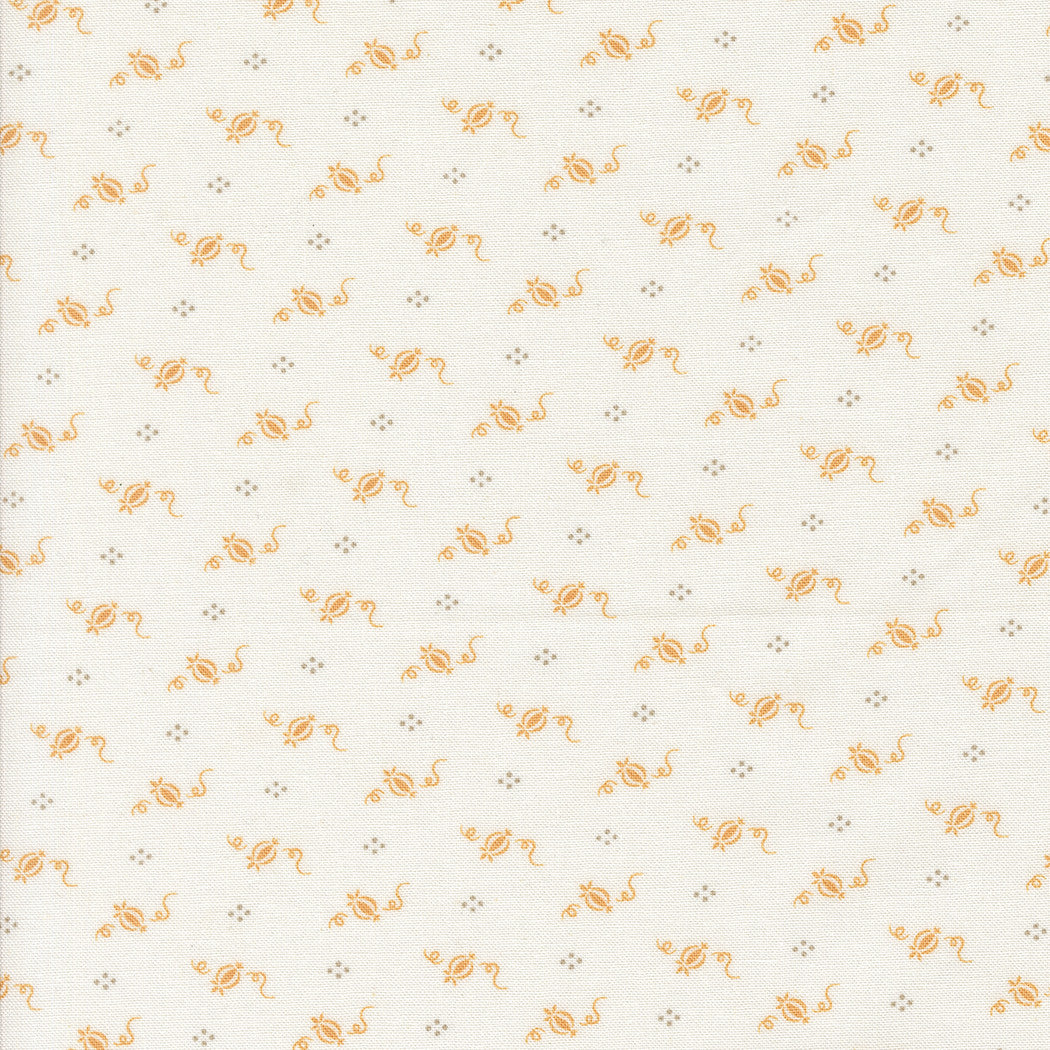 Agatha Road Tiny Pumpkins Ghost Multi Yardage by Fig Tree & Co for Moda Fabrics | 35416 11