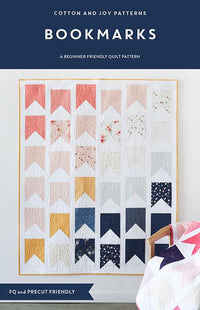 Bookmarks Custom Quilt Kit With Salutations by Rashida Coleman Hale | Pattern by Cotton and Joy