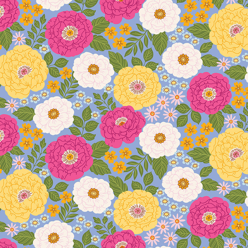Little Darlin' Main Periwinkle Yardage by the RBD Designers for Riley Blake Designs | C16970-PERIWINKLE