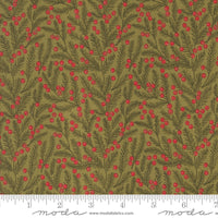 Berry And Pine Pine Needles Sage Yardage by Lella Boutique for Moda Fabrics | 5243 12