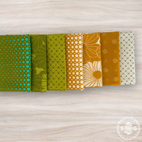 Color Crush Custom Fat Quarter Bundle Honey Lime by V and Co. for Moda Fabrics | 7 Fat Quarters