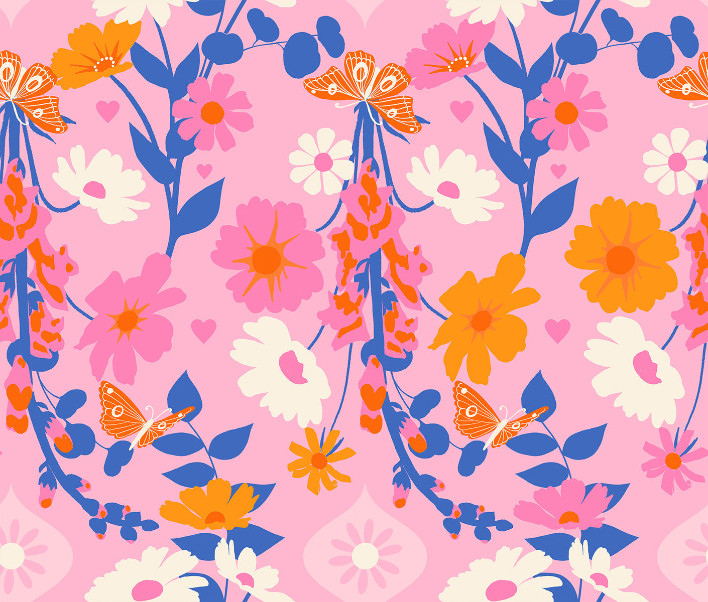 Best Day Ever Foxgloves Posy Yardage by Melody Miller for Ruby Star Society | RS0106 12
