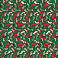 Charming Christmas Stockings Green Yardage by Kelsey Carlson for Riley Blake Designs | C16353-GREEN
