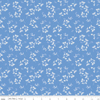 Penelope Stems Blue Yardage by My Mind's Eye for Riley Blake Designs | C16641-BLUE