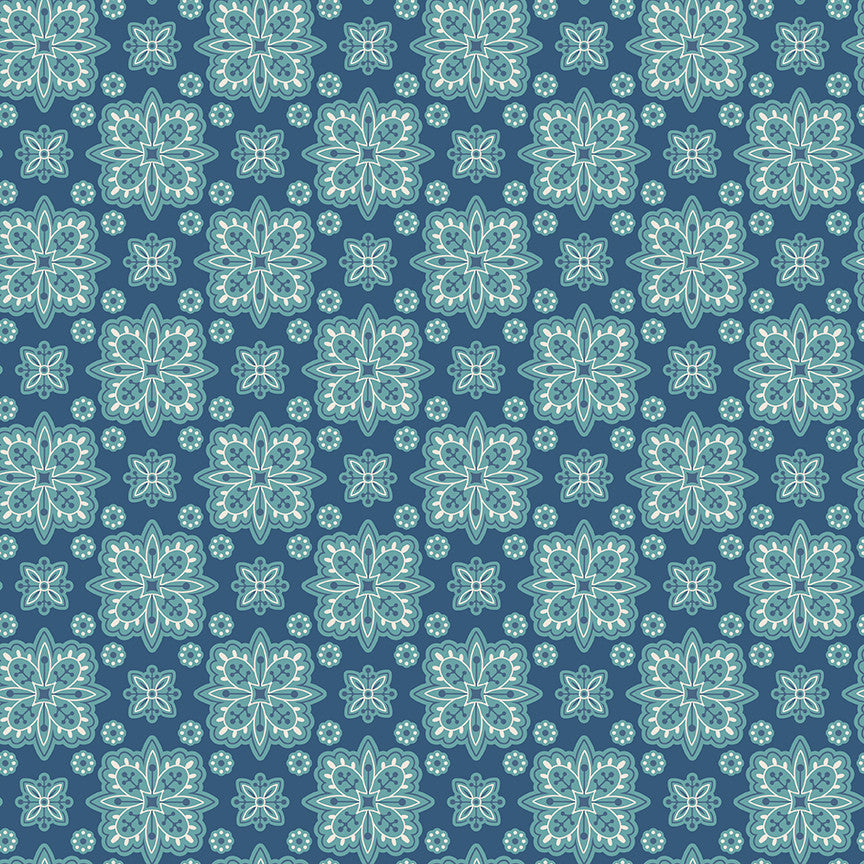 Americana Parade Dark Denim Yardage by Lori Holt of Bee in My Bonnet for | 5 Yard Backing | C16085-DKDENIM