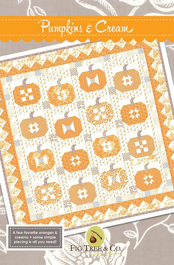 Pumpkins Cream Quilt Pattern by Fig Tree & Co for Moda Fabrics | FT 1465