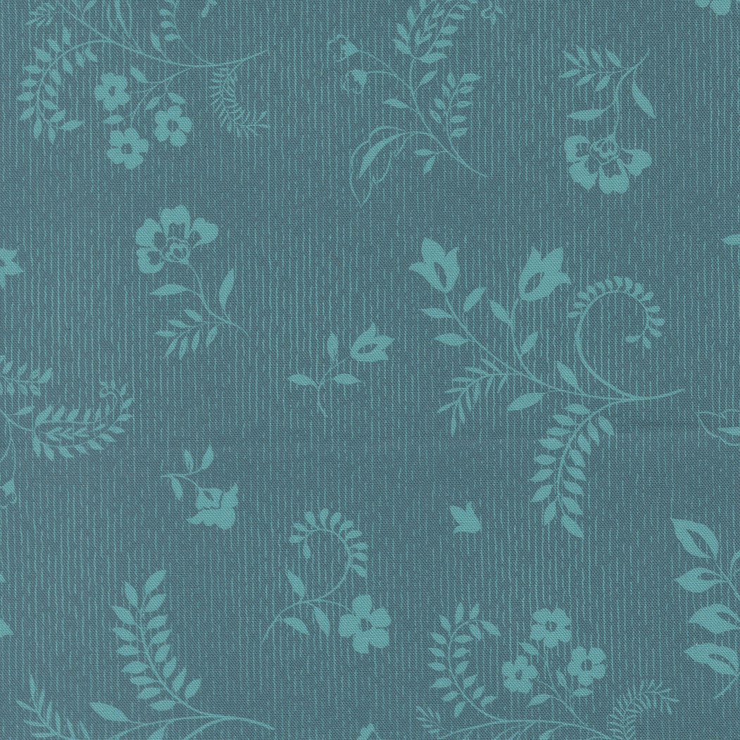 Parlor Boho Flowers Peacock Yardage by Crystal Manning for Moda Fabrics | 11967 16