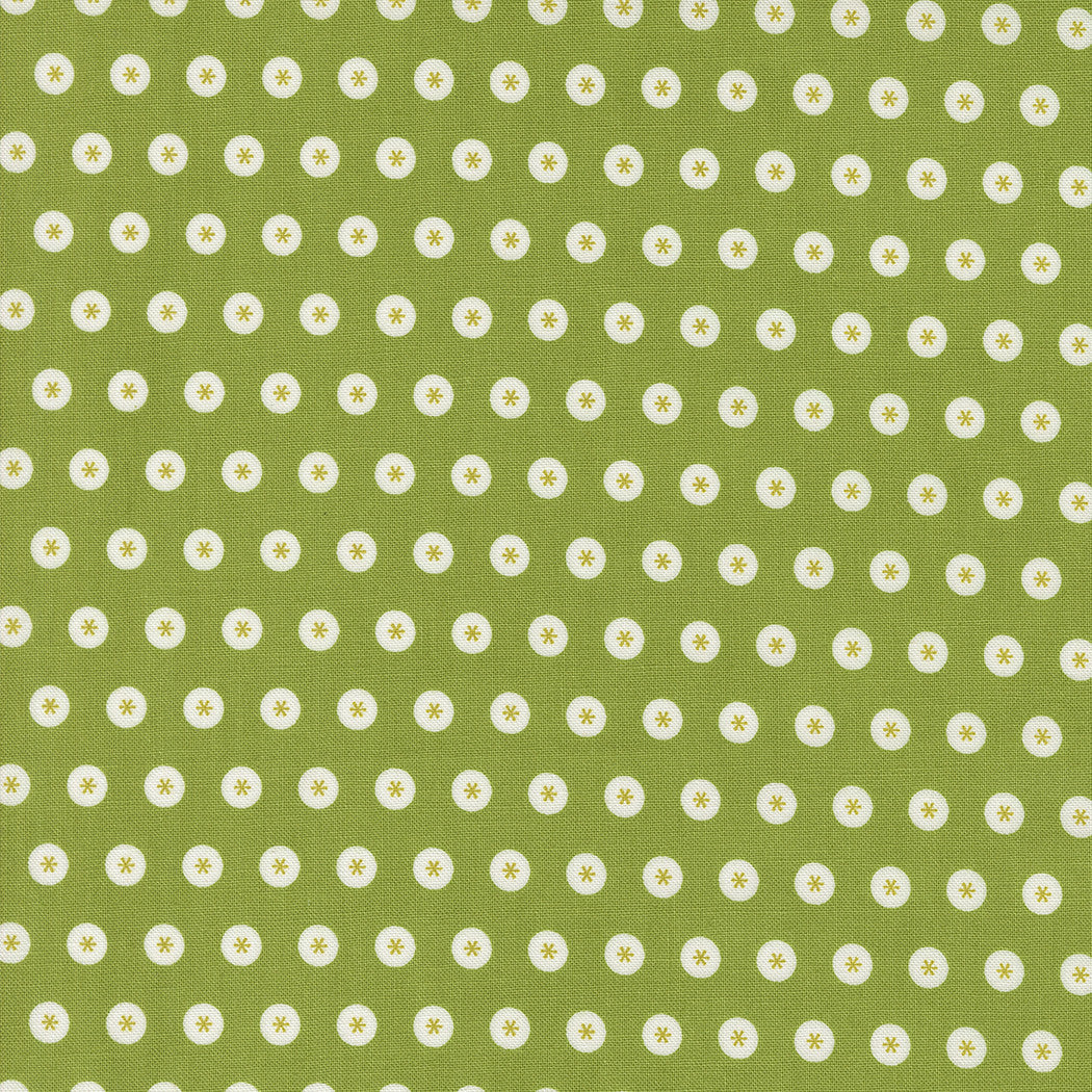 Raspberry Summer Dots Fresh Grass Yardage by Sherri & Chelsi for Moda Fabrics | 37692 18