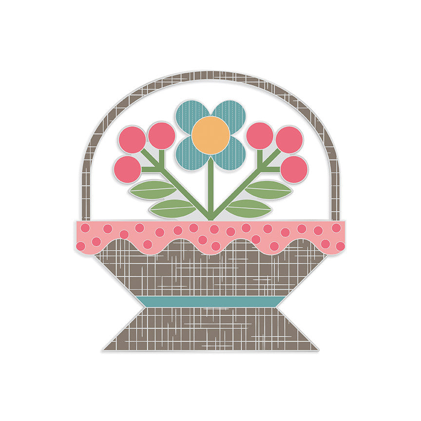 Lori Holt Flower Basket Needle Minder | Lori Holt of Bee in my Bonnet | ST-39770