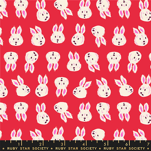 PRESALE Hello Alice Rushing Rabbit Ruby Yardage by Sarah Watts for Ruby Star Society | RS2125 13