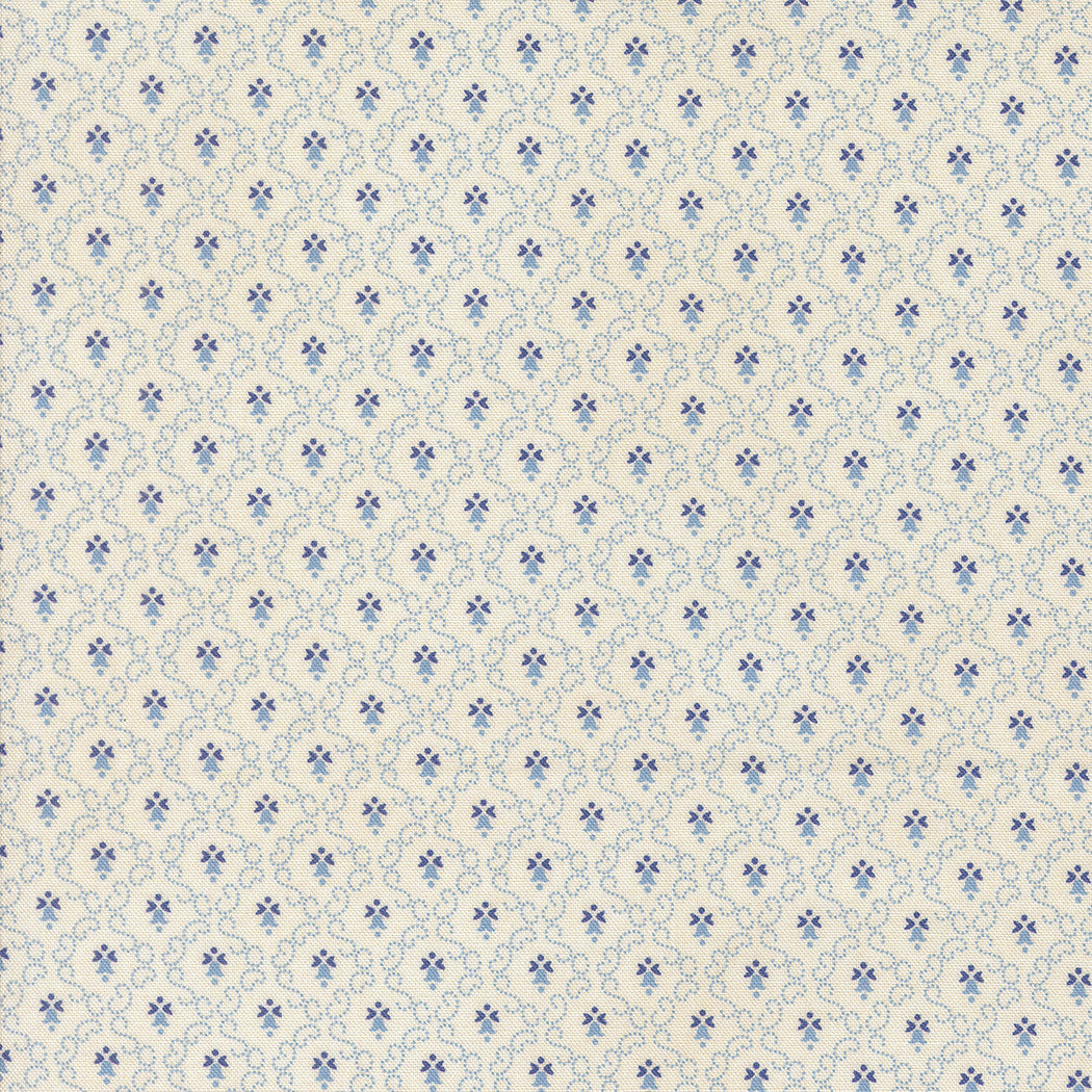 Sallys Stitches Little Bell Blue Sky Yardage by Betsy Chutchian for Moda Fabrics | 31716 14