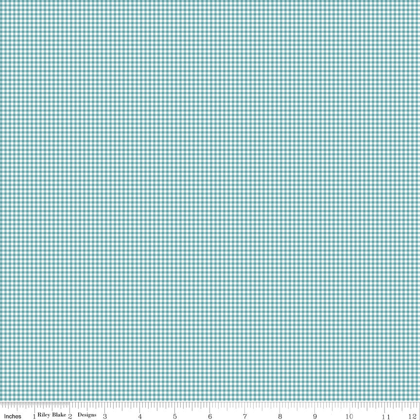 Mary Catherine Gingham Raindrop Yardage by Amy Smart for Riley Blake Designs |  C16706-RAINDROP