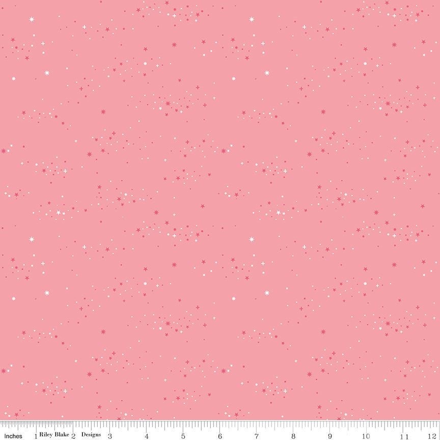 Essence Starlight Pink Yardage by Fran Gulick for Riley Blake Designs | C16463-PINK