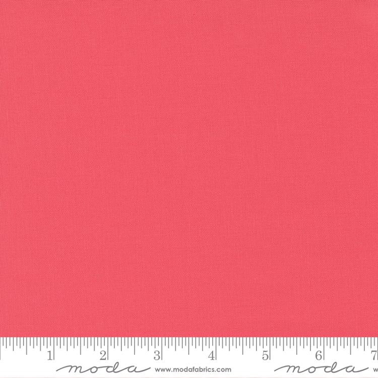 Bella Solids Flamingo Yardage by Moda Fabrics  | Solid Quilting Cotton | 9900 299