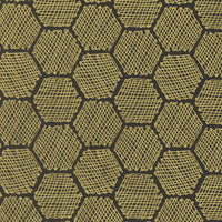 Bee Garden Honeycomb Metallic Black by Gingiber for Moda Fabrics | 48416 21M