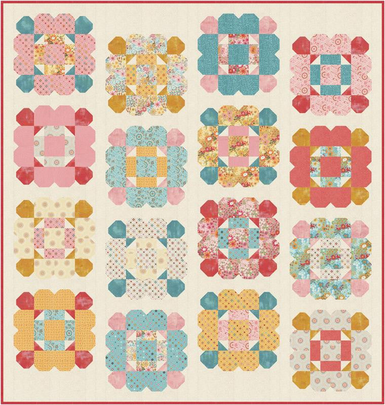 Center Piece Quilt Kit Boxed | Sunday Brunch by BasicGrey for Moda Fabrics | Quilt Size 74" x 78" | KIT30750