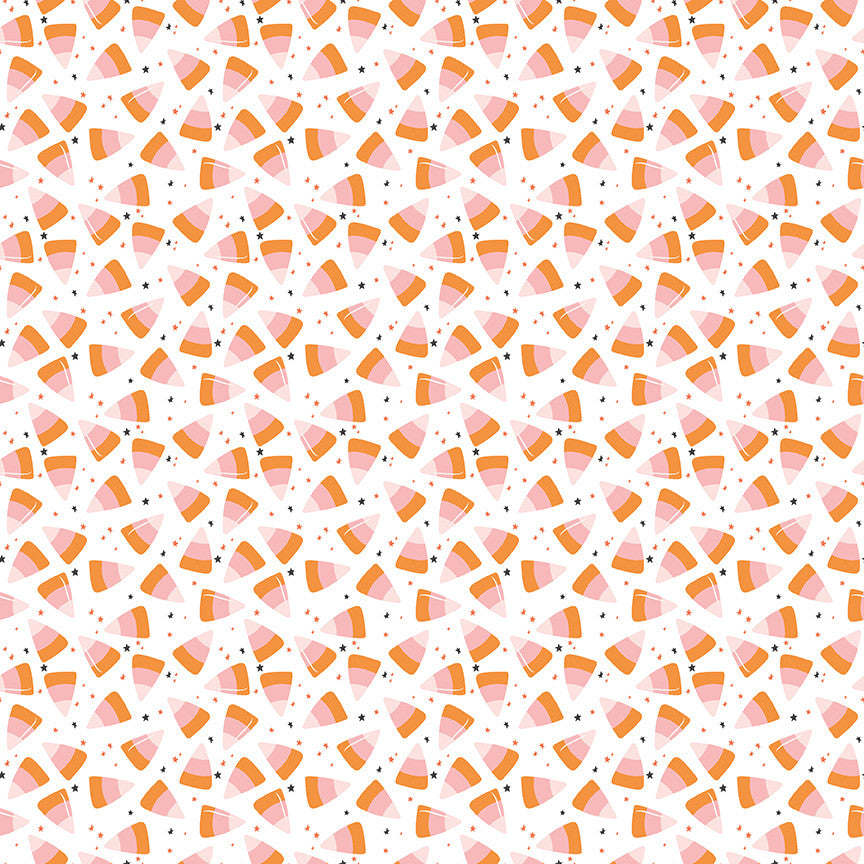PRESALE Hey Pumpkin Corn Candy White Yardage by My Mind's Eye for Riley Blake Designs |  C16035-WHITE
