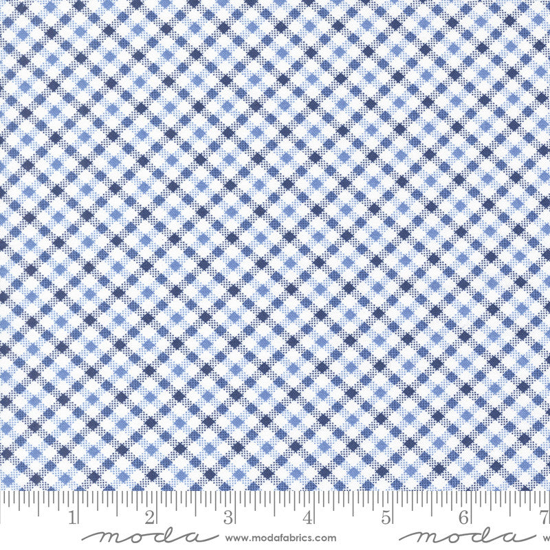 Star Spangled Simple Check Dawn Yardage by April Rosenthal of Prairie Grass for Moda Fabrics | 24175 12
