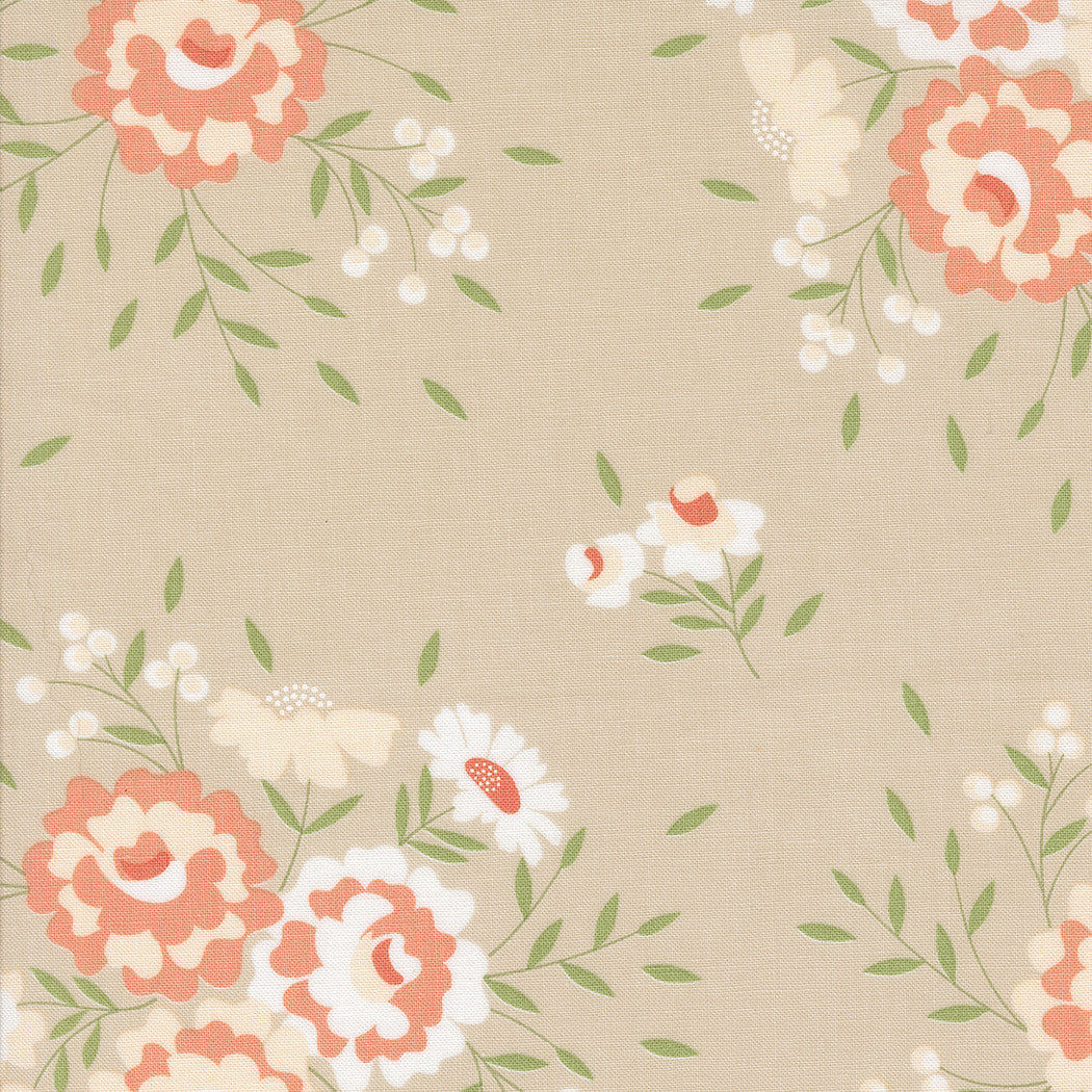 Abloom Springtime Rose Stone Yardage by Corey Yoder for Moda Fabrics | 29210 20