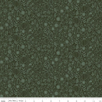 Happy Fall Days Floral Outline Hunter by Kelsey Carlson for Riley Blake Design | C16344-HUNTER