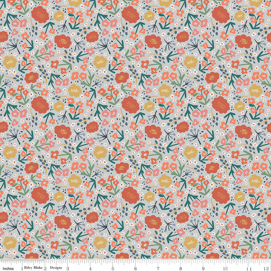 Ivy Reese Flower Dusk Yardage by Deena Rutter for Riley Blake Designs | C16601-DUSK
