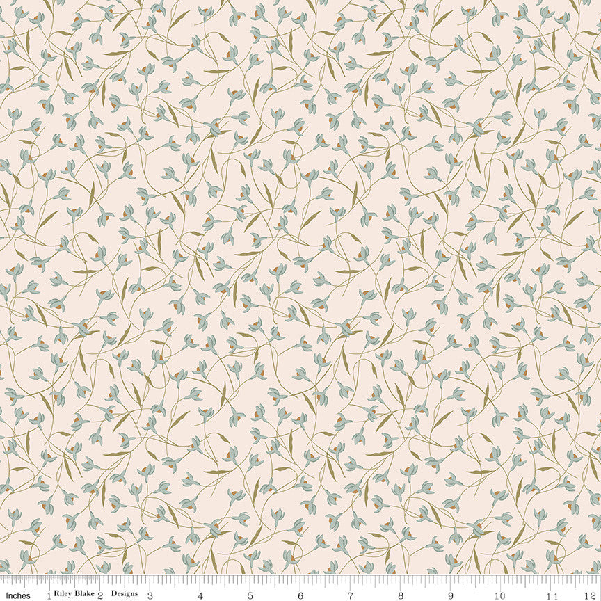 Threads of Grace Snow Drop Latte Yardage by Kassidy Grace for Riley Blake Designs | C16822-LATTE