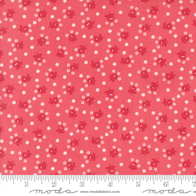 Summertime Fairground Dark Pink  Yardage by Camille Roskelley for Moda Fabrics | 55328 12