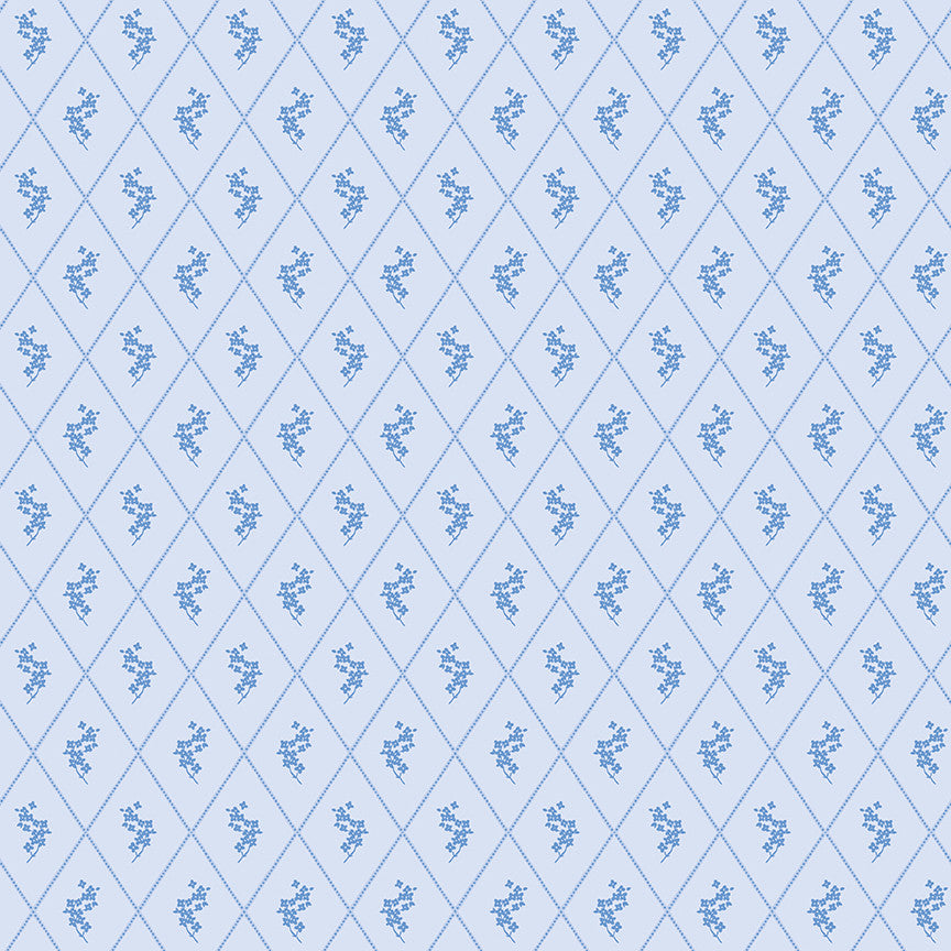 Penelope Diamonds Sky Yardage by My Mind's Eye for Riley Blake Designs | C16642-SKY