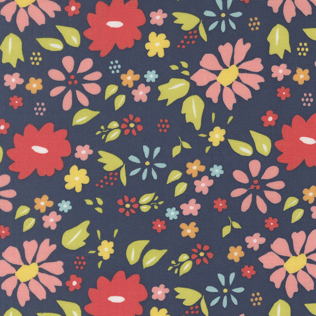 Delightfully Yours Wildflower Navy by Sherri & Chelsi for Moda Fabrics | 37700 19