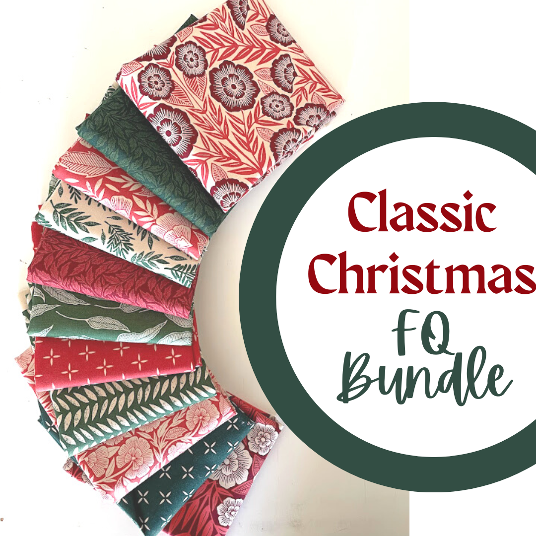 Flower Press Christmas Colorway Fat Quarter Bundle by Katharine Watson for  Moda Fabrics | Custom Bundle | 10 Fat Quarters