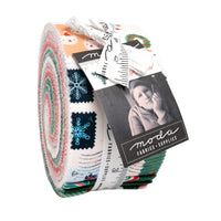 Tiny Christmas Jelly Roll by Lizzy House for Moda Fabrics | 40 Precut 2.5" Strips