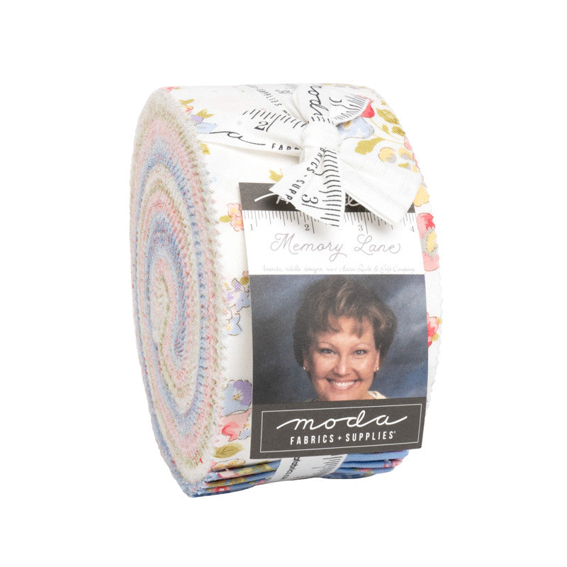 Memory Lane Jelly Roll by Brenda Riddle Designs for Moda Fabrics | 40 Precut 2.5" Strips | 18780JR