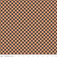 Hey Pumpkin Checks Charcoal Yardage by My Mind's Eye for Riley Blake Designs | C16036-CHARCOAL