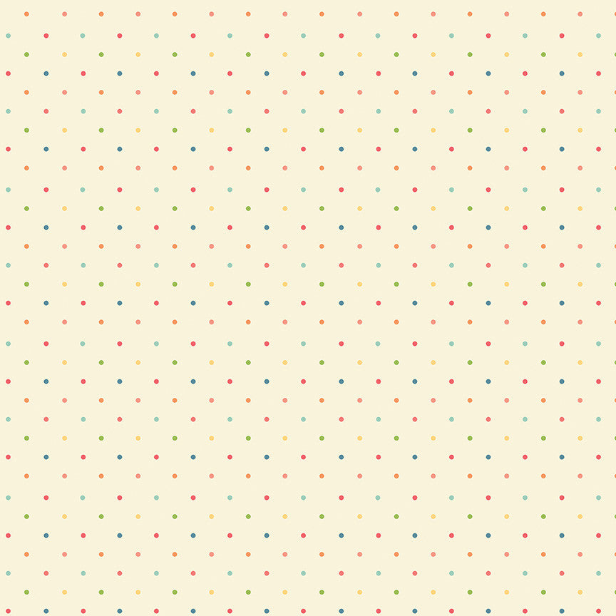 First Blooms Dots Vanilla Yardage by Heather Peterson for Riley Blake Designs | C16329-VANILLA