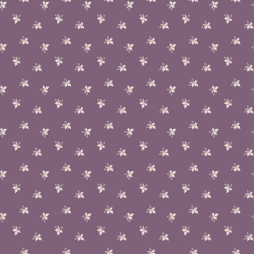 Gentler Times Endearing Plum Yardage by Lori Holt of Bee in My Bonnet For Riley Blake Designs | C16477-PLUM