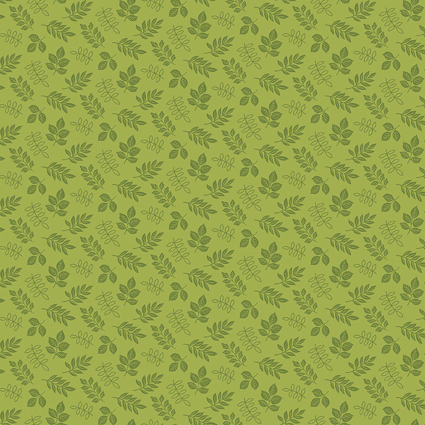 Little Darlin' Leaves Green Yardage by the RBD Designers for Riley Blake Designs | C16974-GREEN