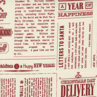 Emmitt and Ivy In The News Red Yardage by Sweetwater for Moda Fabrics | 55690 21