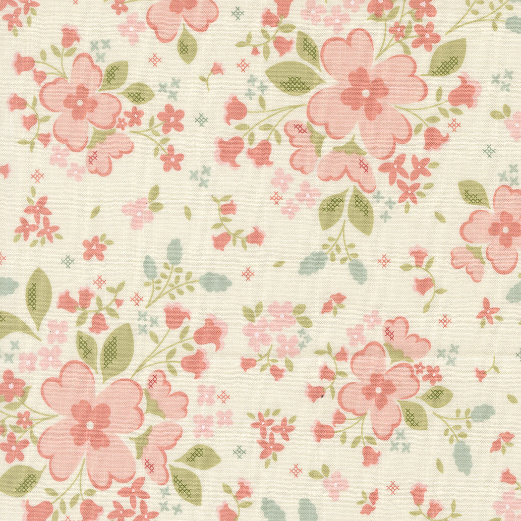 Sunbonnet Porcelain Pretty Petals Yardage by Heather Briggs of My Sew Quilty Life for Moda Fabrics | 31760 11