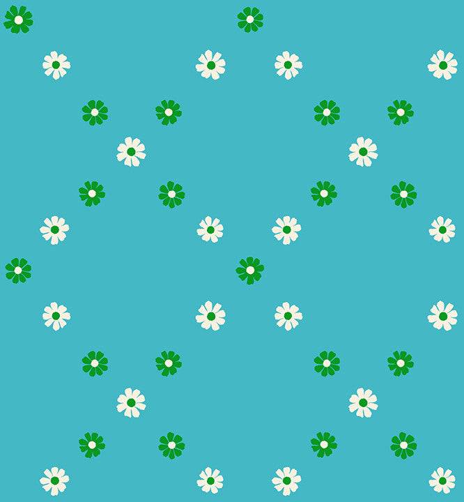 Best Day Ever Dark Turquoise Yardage by Melody Miller for Ruby Star Society | RS0107 16