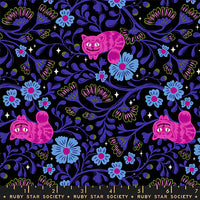 PRESALE Hello Alice Cheshire Black Yardage by Sarah Watts for Ruby Star Society | RS2123 14