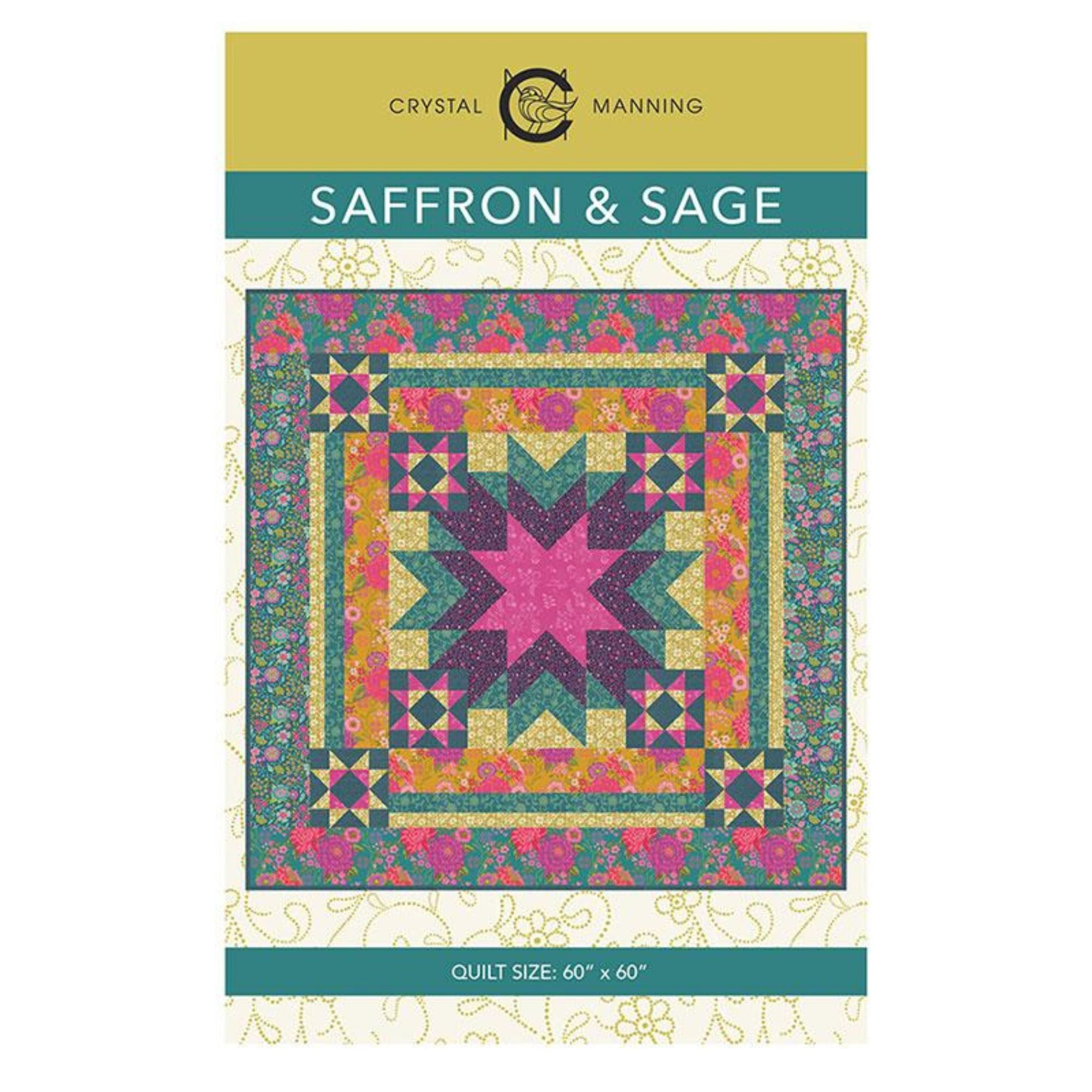 Saffron & Sage Quilt Pattern by Crystal Manning | CMA 898