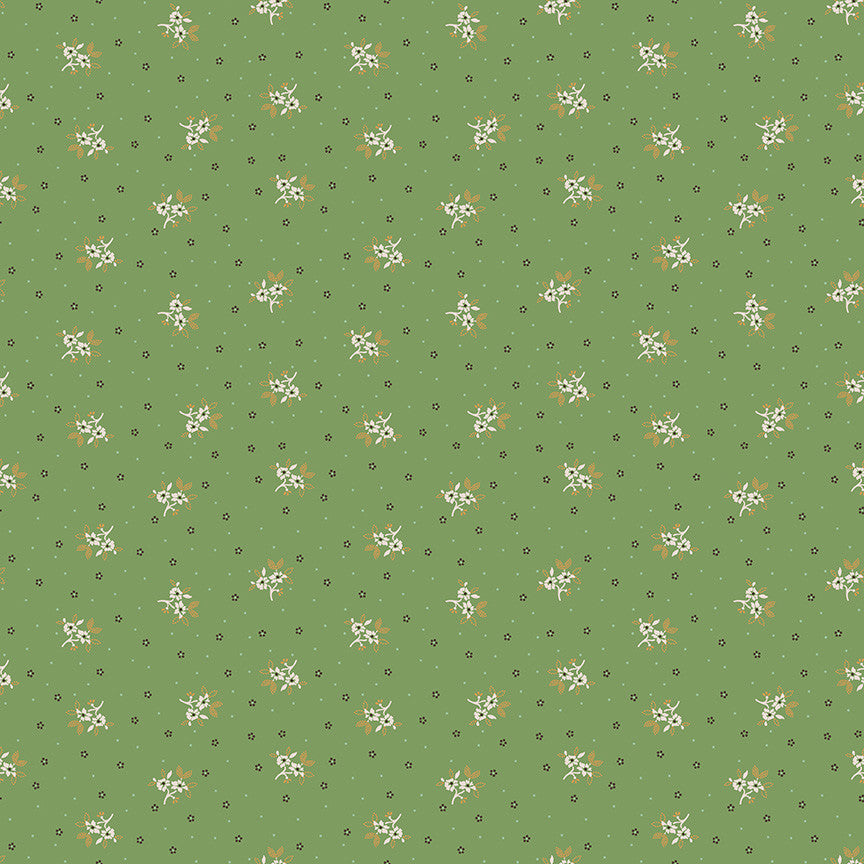 Gentler Times Lovely Basil Yardage by Lori Holt of Bee in My Bonnet For Riley Blake Designs | C16479-BASIL