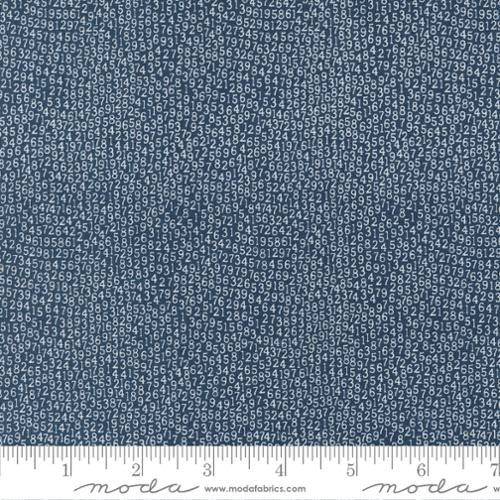 Vintage Navy Numbers Yardage by Sweetwater for Moda Fabrics | 55656 23