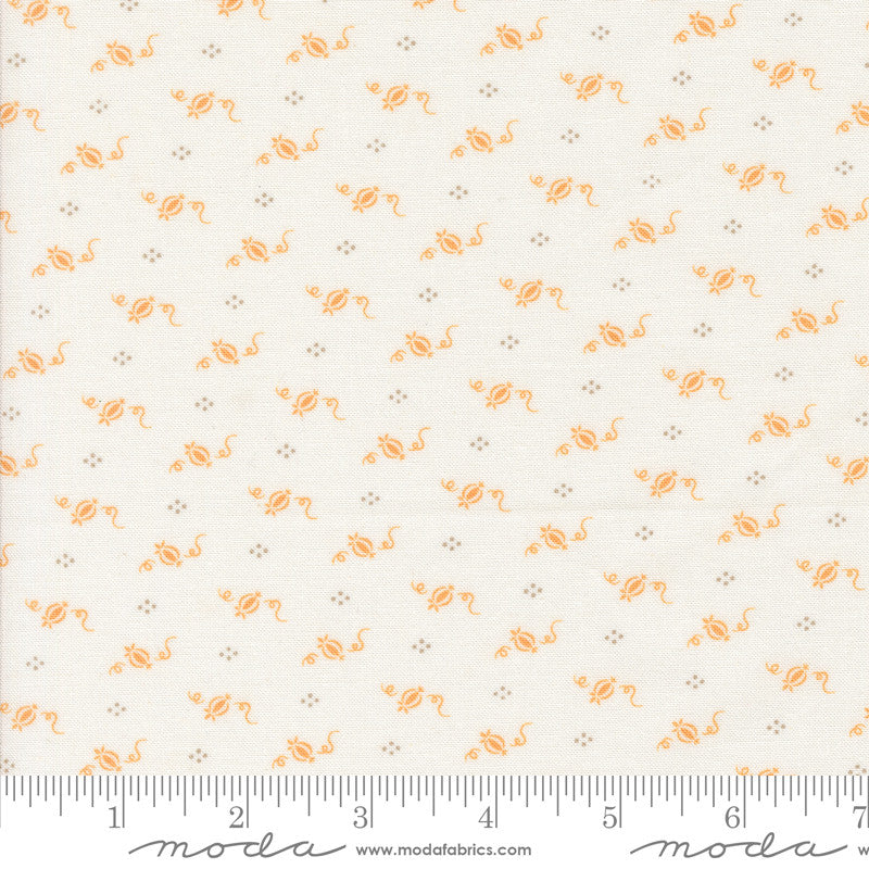 Agatha Road Tiny Pumpkins Ghost Multi Yardage by Fig Tree & Co for Moda Fabrics | 35416 11