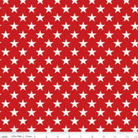 Freedom Garden Stars Red Yardage by My Mind's Eye for Riley Blake Designs | C15622-RED