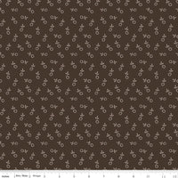 Gentler Times Bygone Raisin Yardage by Lori Holt of Bee in My Bonnet For Riley Blake Designs | C16471-RAISIN